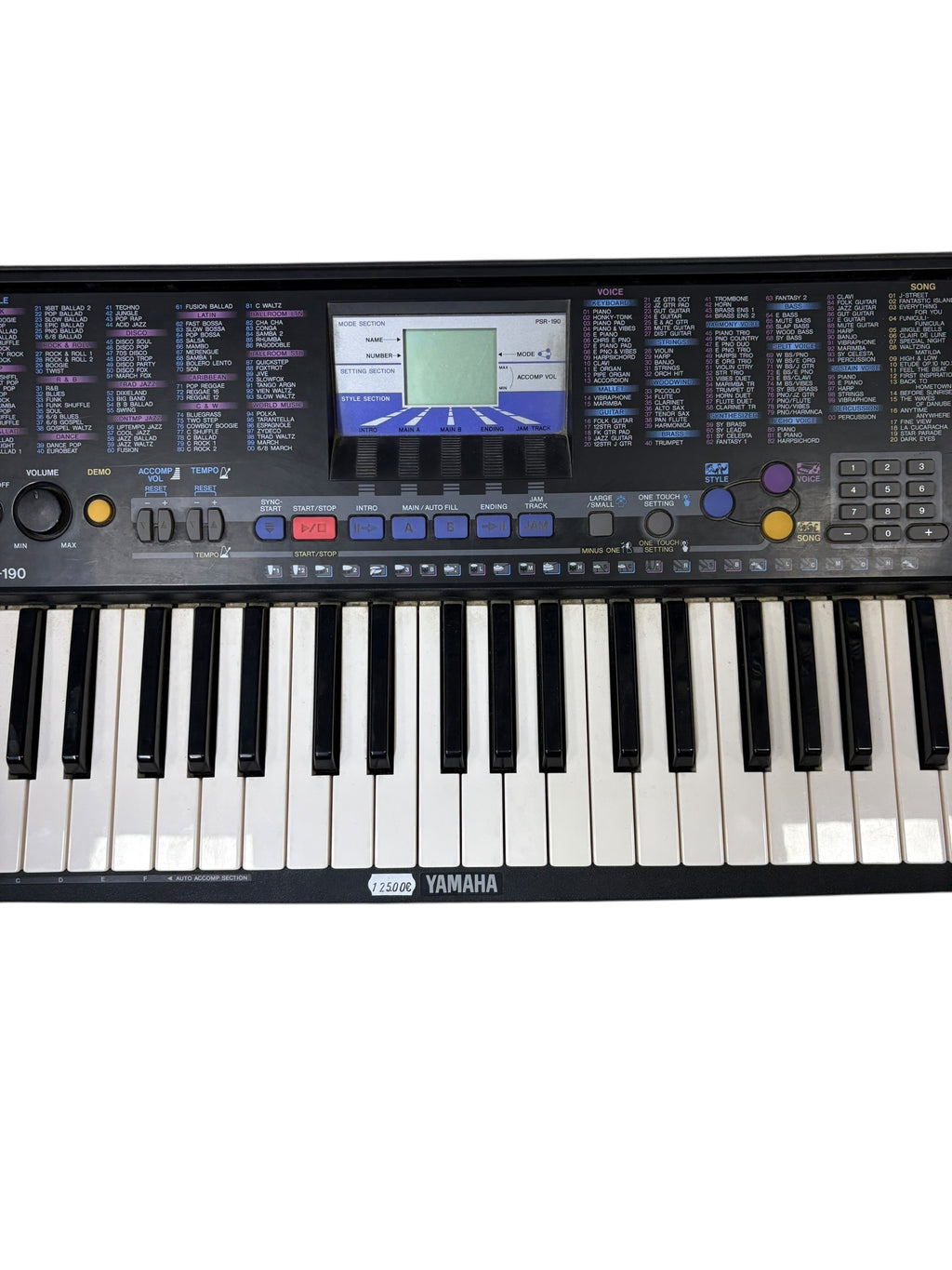 Yamaha PSR-190 – Teclado Digital de 61 Teclas