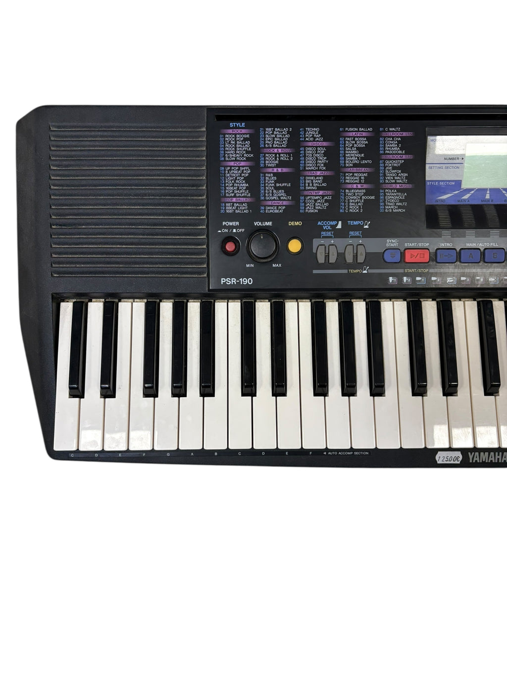 Yamaha PSR-190 – Teclado Digital de 61 Teclas